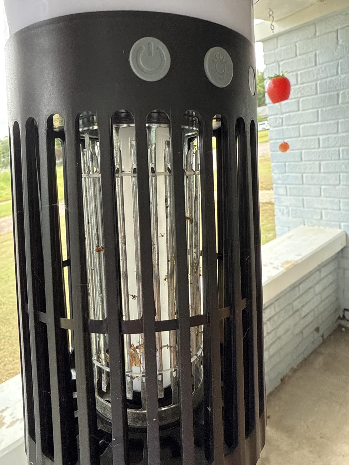 Solar Bug Zapper Lantern, w/Flame Light & RGB Light, 4200V Mosquito Zapper customer photo 2