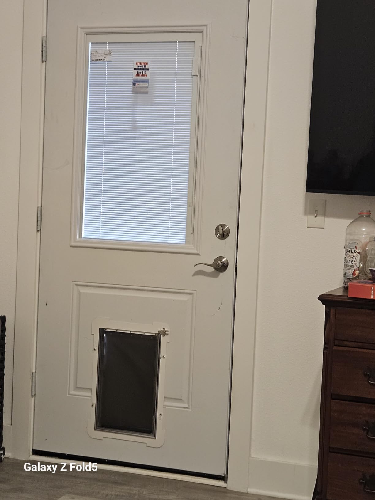 3-Flap Never Rust Extra Large Dog Door for Wall with Sliding Lock Panel customer photo 1