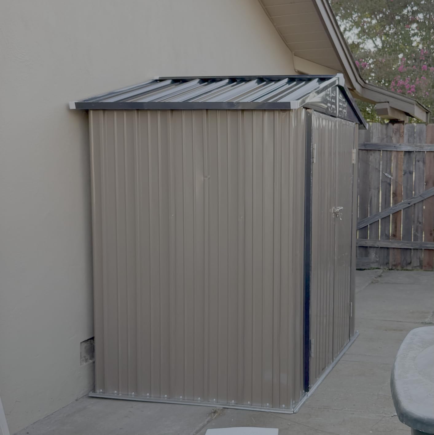 Patiowell 8x6 FT Outdoor Storage Shed with Floor Frame, Metal Garden Sheds customer photo 2