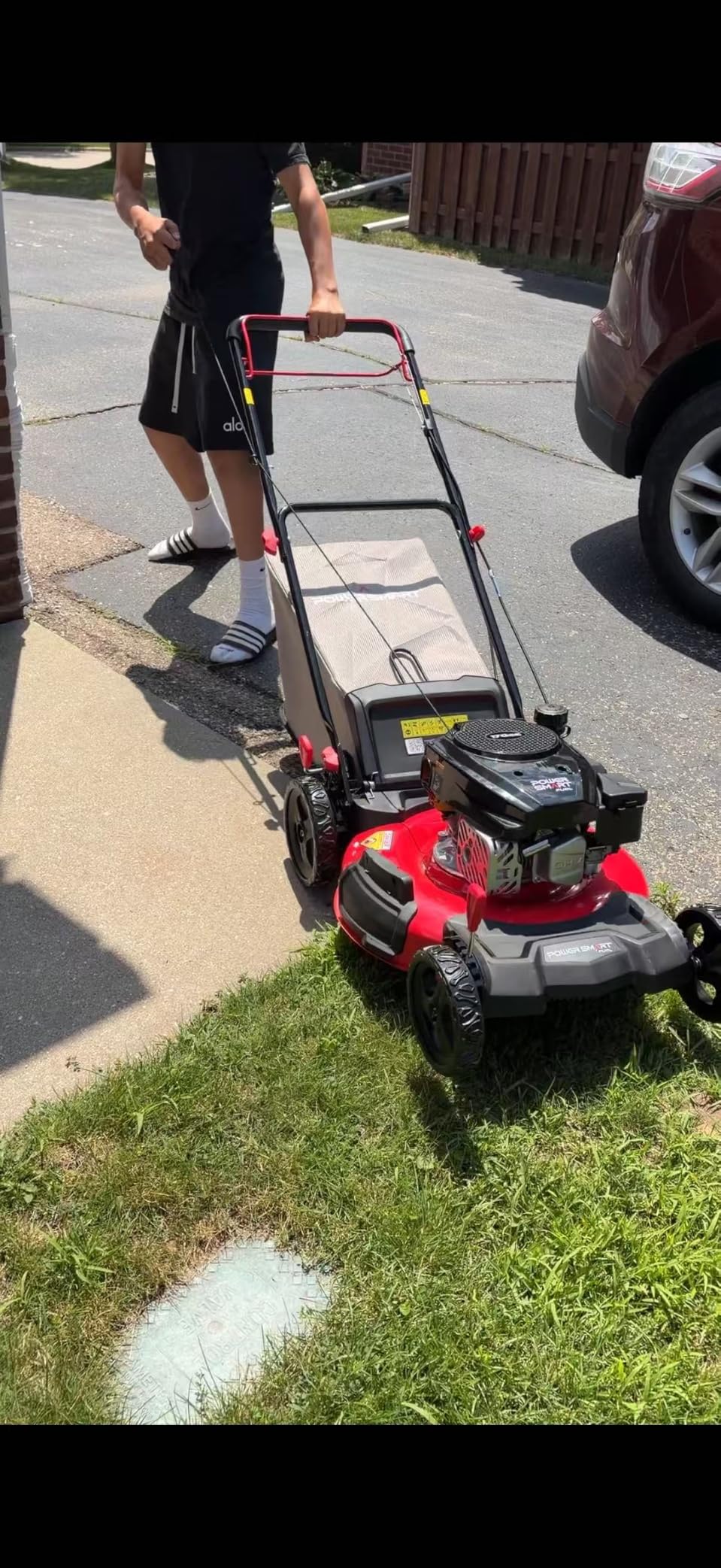 PowerSmart 22-Inch Self Propelled Gas Lawn Mower, 170cc 4-Cycle OHV Engine, 3-in-1 Mulch/Bag/Rear Discharge, 6 Cutting Heights customer photo 2