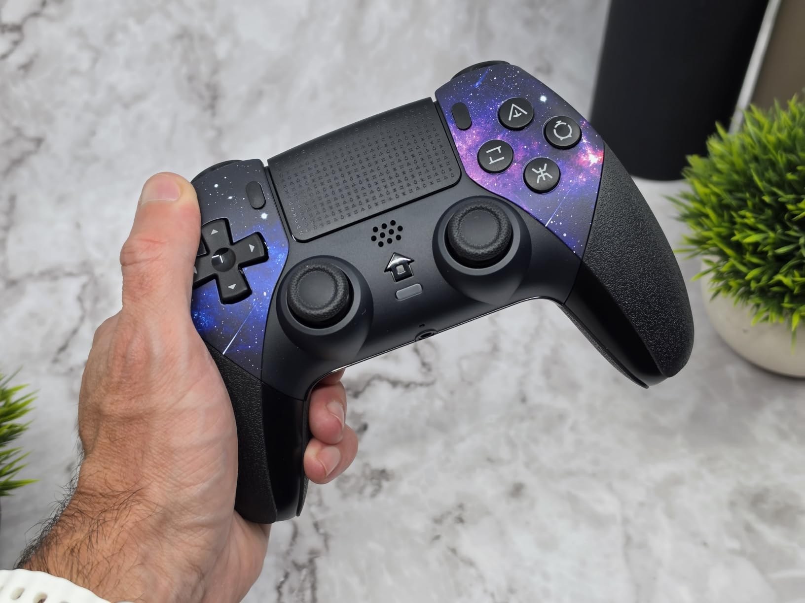 AceGamer Wireless Controller for PS5/Pro/Slim, Hall Effect Joysticks, Macro/Turbo Function, Bluetooth Controller with 6-Axis Gyro/Dual Vibration/Touchpad/Ergonomic/Speaker/3.5mm Audio Jack! customer photo 2