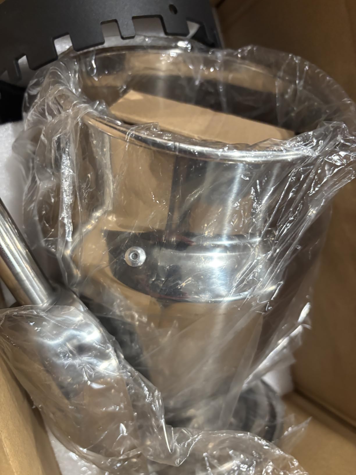 Stainless Steel Hand-Crank Drum Coffee Bean Roaster with Built-In Thermometer, Universal Base, up to 400g Capacity customer photo 2