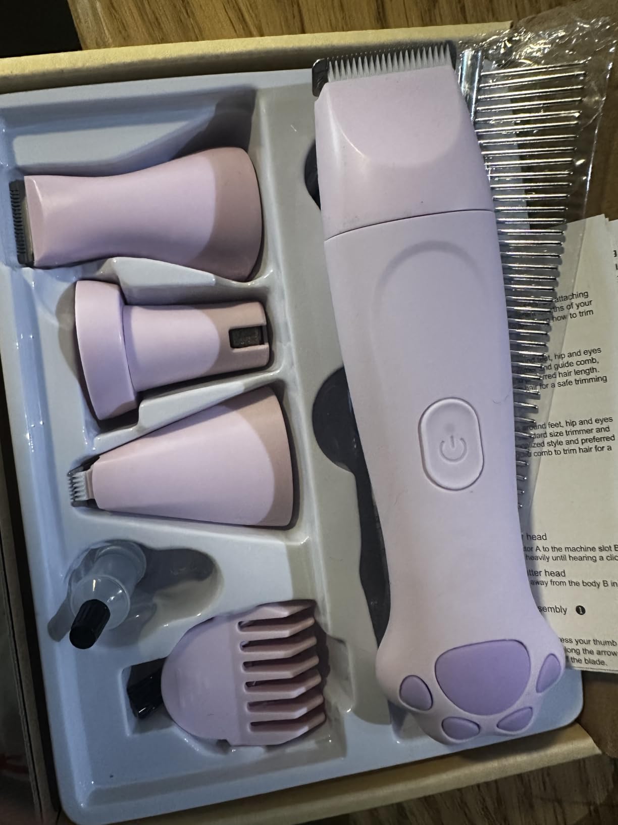 4-in-1 Dog Clippers for Grooming Kit - 45dB Quiet 150-Min Run Non-Slip Grip customer photo 2