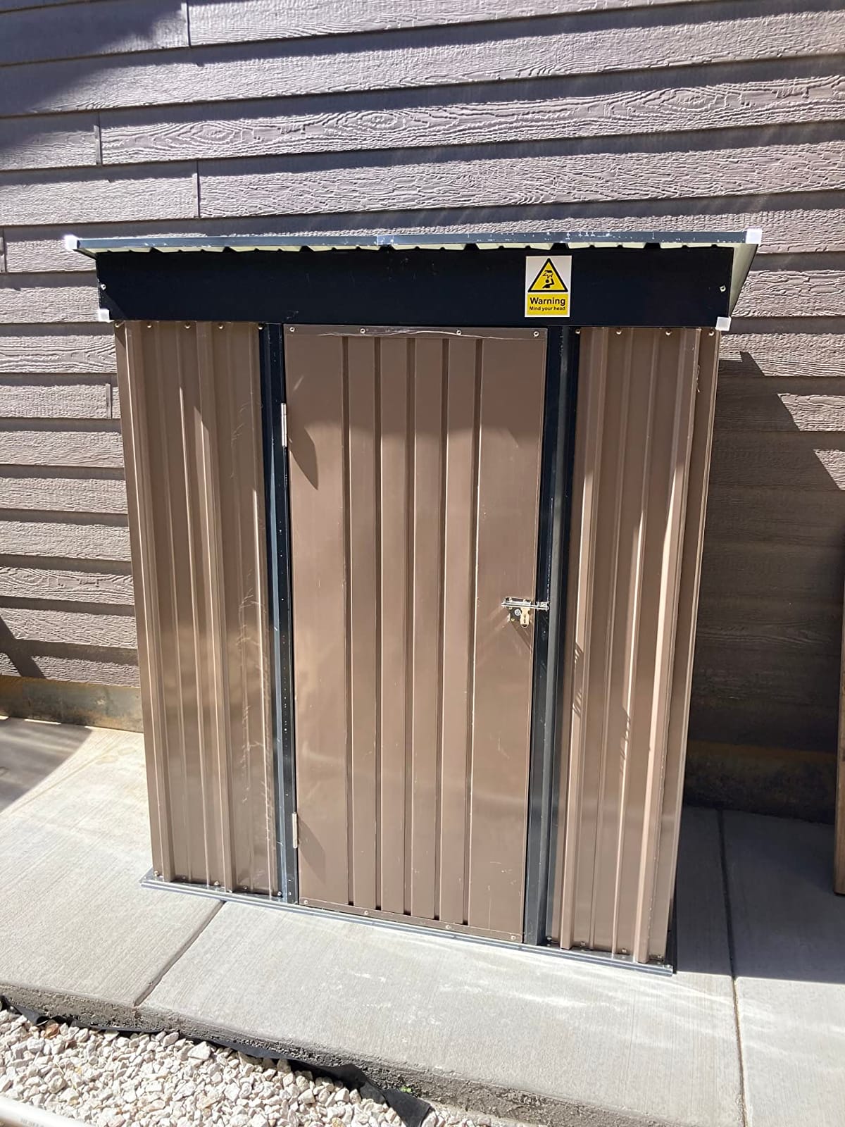 UDPATIO Outdoor Storage Shed 5x3 FT, Garden Resin Shed with Floor, Grey customer photo 2