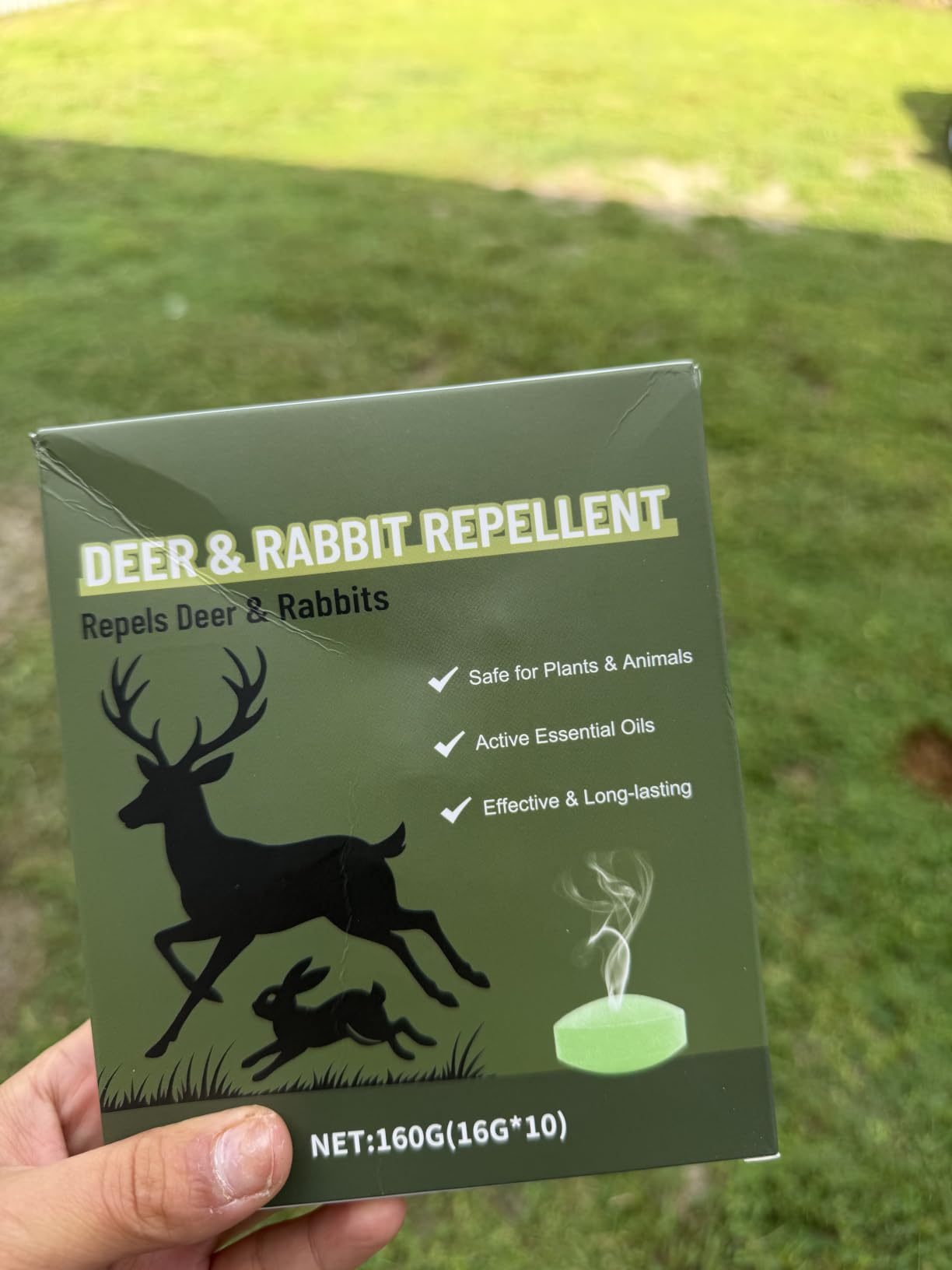 Deer Repellent 10 Balls, Rabbit Repellent Outdoor for Plants, Natural Deer Deterrent Keep Deer and Rabbit Out of Garden Yard, Powerful Deer Deterrent for Backyard Plant Tree Vegetable Flowers customer photo 1