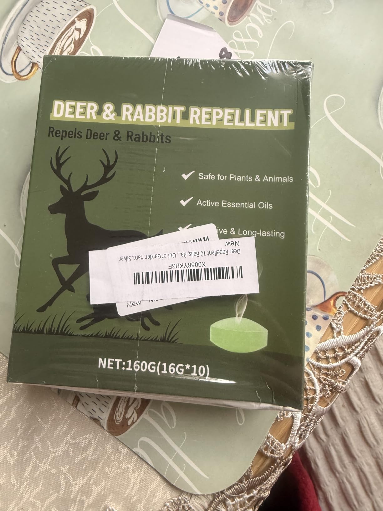 Deer Repellent 10 Balls, Rabbit Repellent Outdoor for Plants, Natural Deer Deterrent Keep Deer and Rabbit Out of Garden Yard, Powerful Deer Deterrent for Backyard Plant Tree Vegetable Flowers customer photo 2