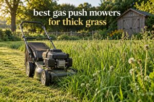 best gas push mowers for thick grass