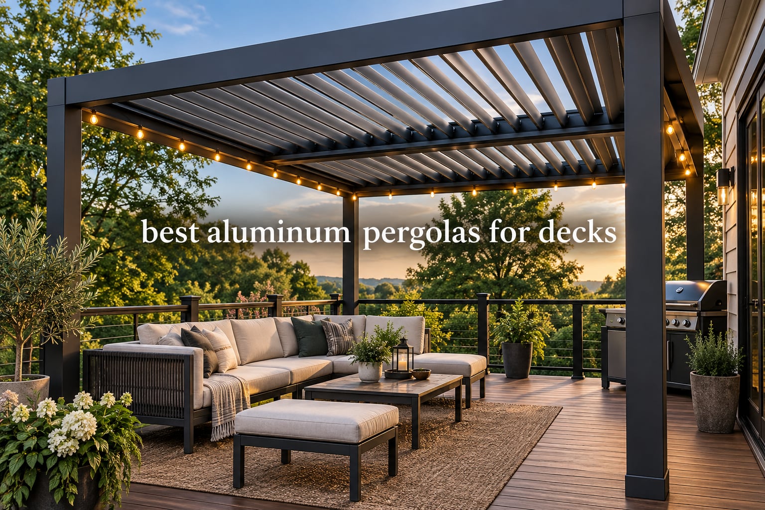 best aluminum pergolas for decks
