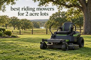 best riding mowers for 2 acre lots