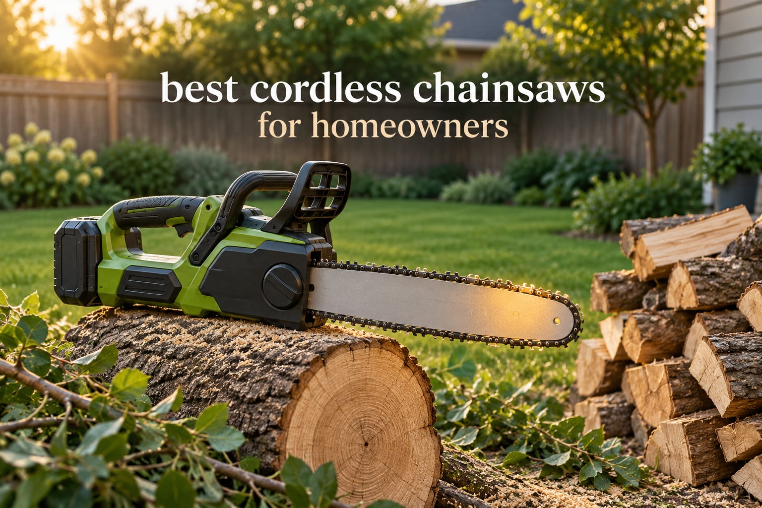 best cordless chainsaws for homeowners