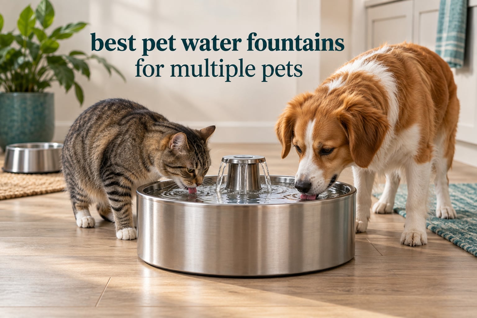 best pet water fountains for multiple pets