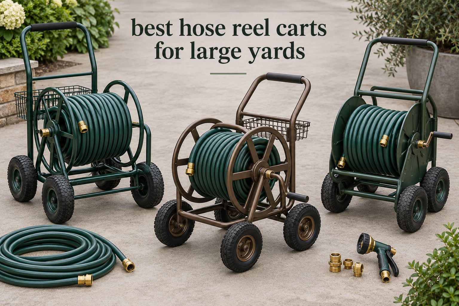 best hose reel carts for large yards