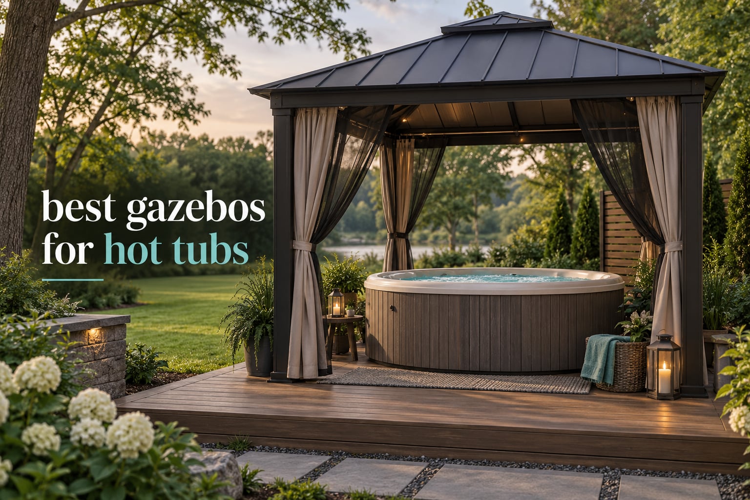 best gazebos for hot tubs