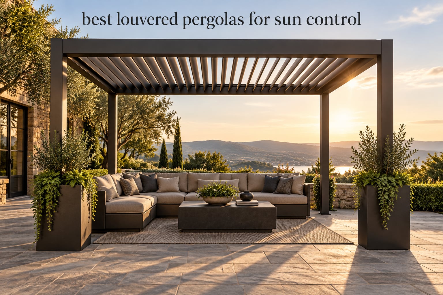 best louvered pergolas for sun control