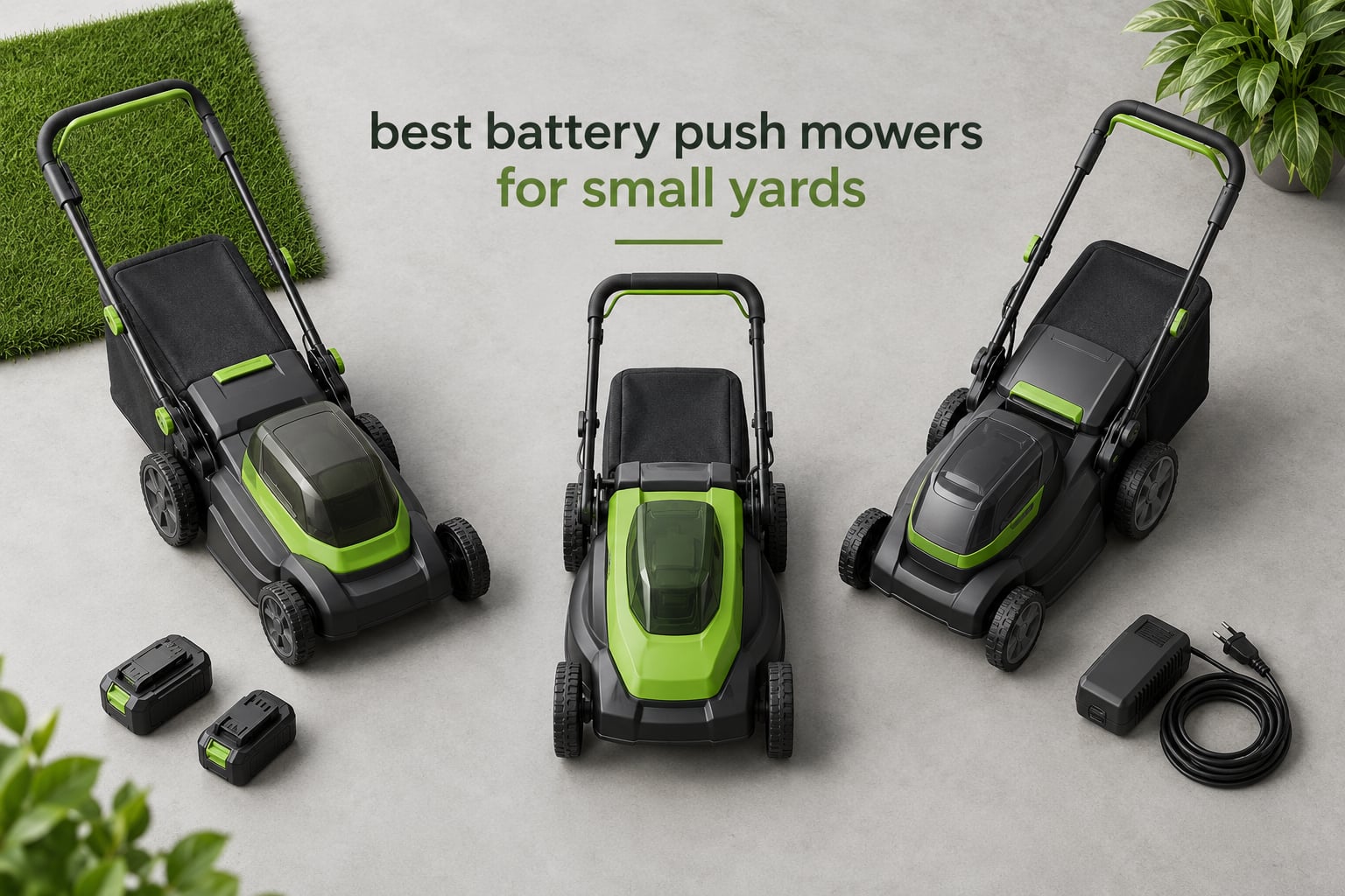 best battery push mowers for small yards