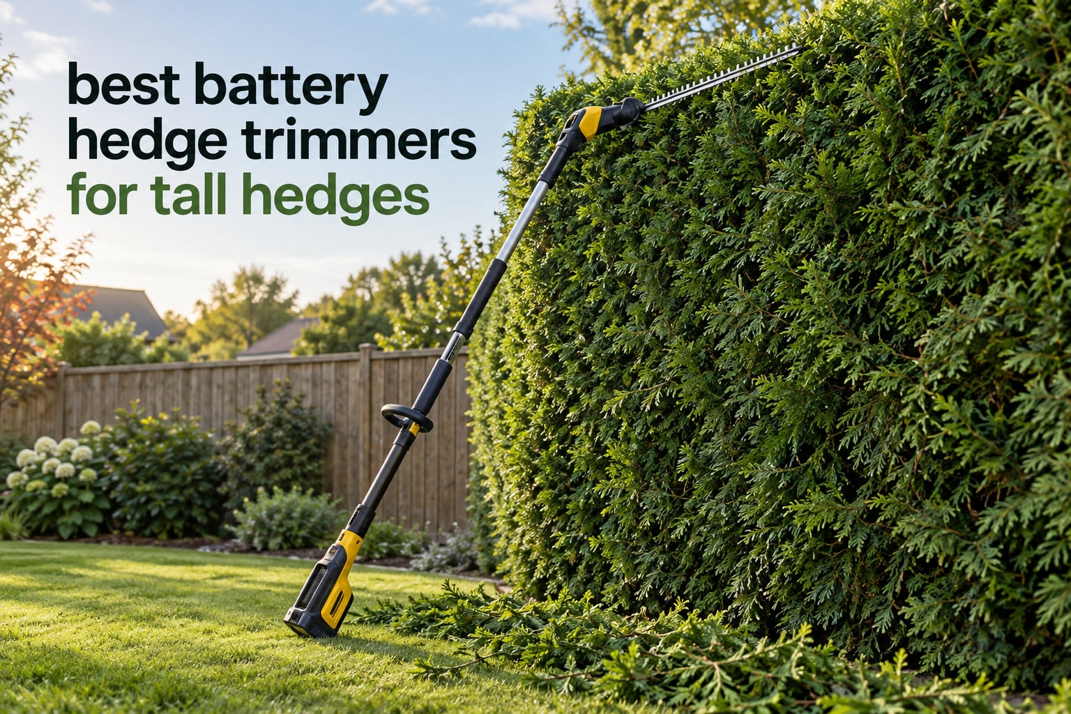 best battery hedge trimmers for tall hedges