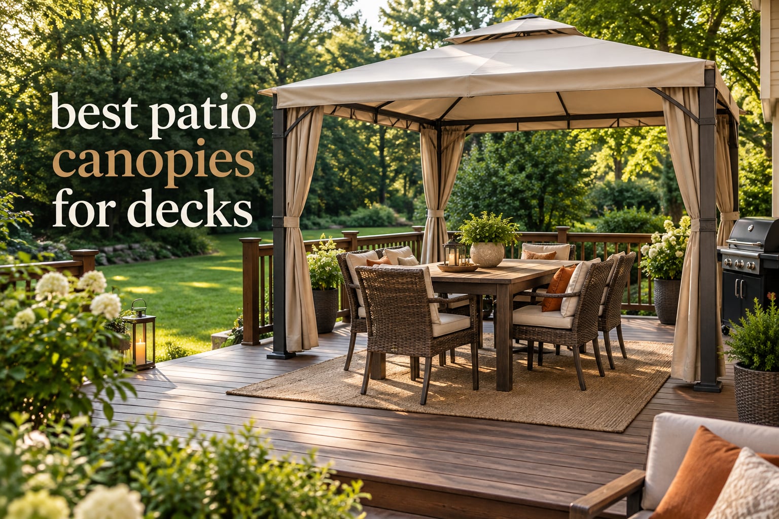 best patio canopies for decks