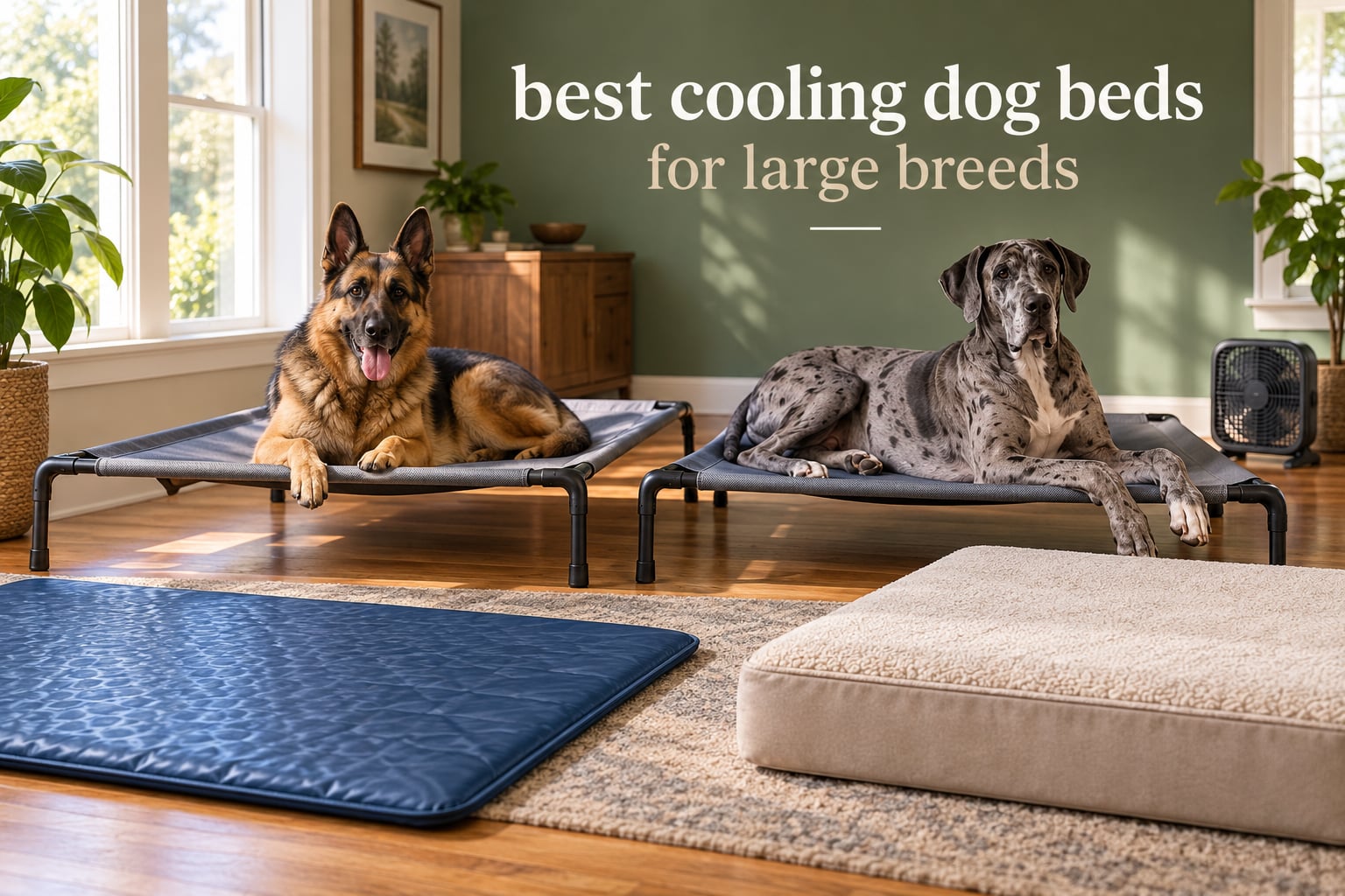 best cooling dog beds for large breeds