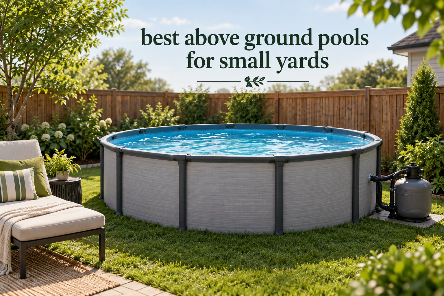 best above ground pools for small yards
