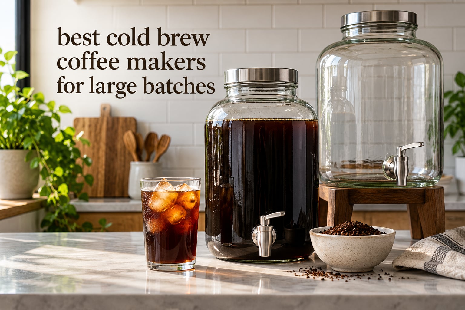 best cold brew coffee makers for large batches