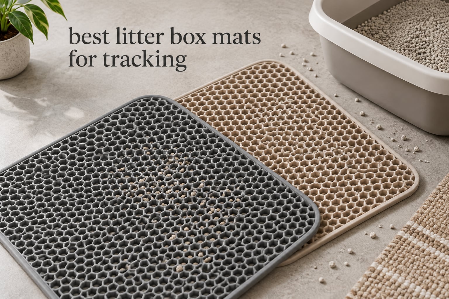 best litter box mats for tracking