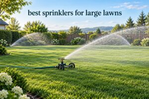 best sprinklers for large lawns