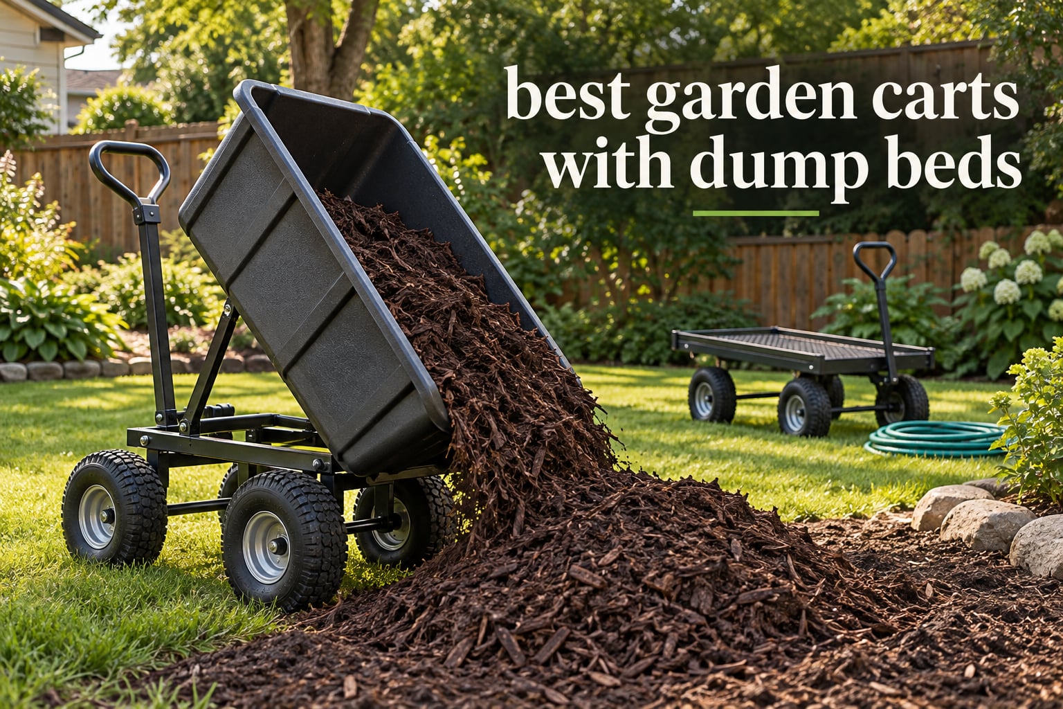 best garden carts with dump beds