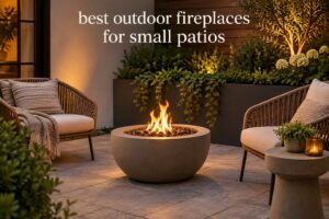 best outdoor fireplaces for small patios