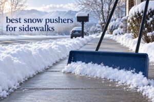 best snow pushers for sidewalks