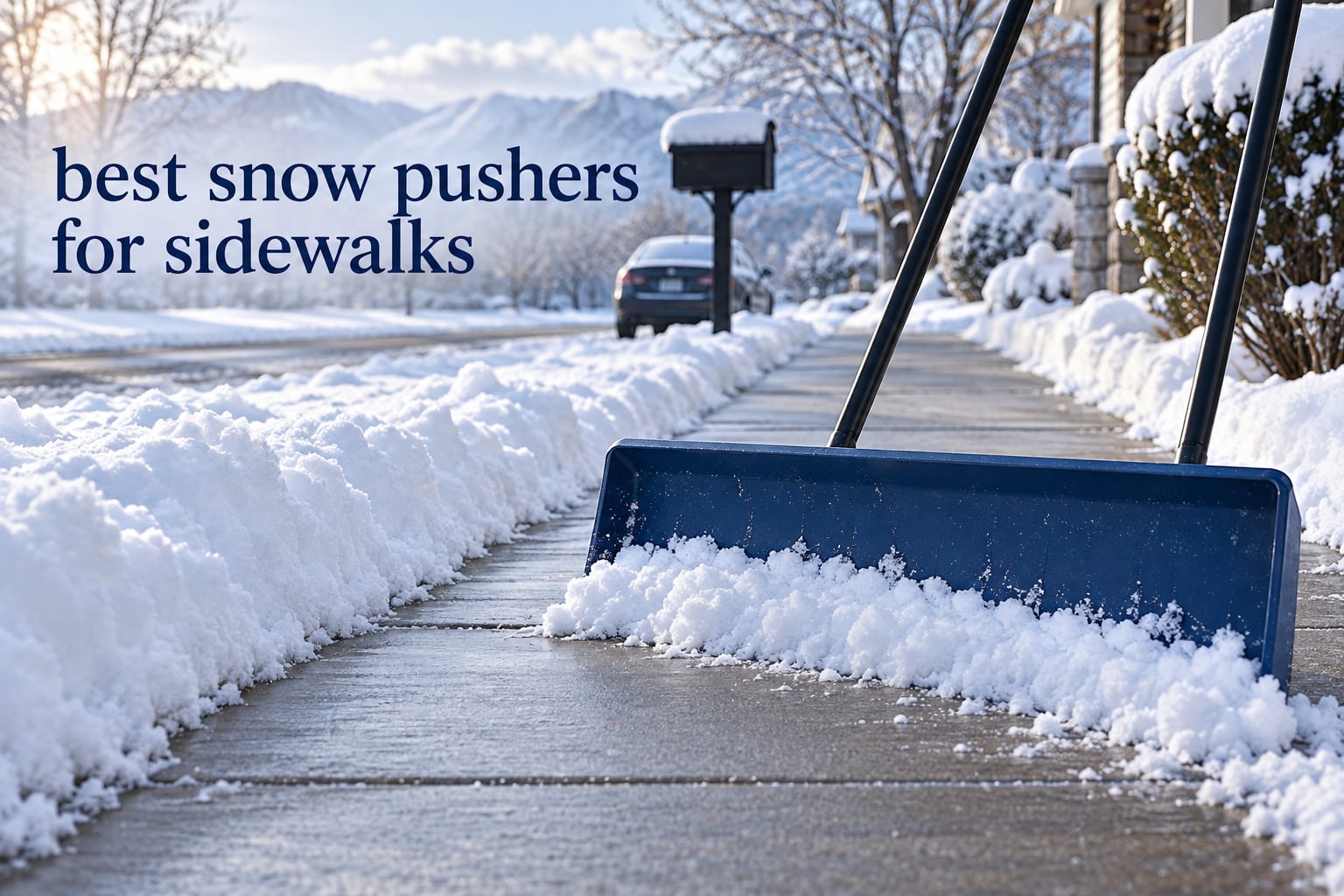 best snow pushers for sidewalks