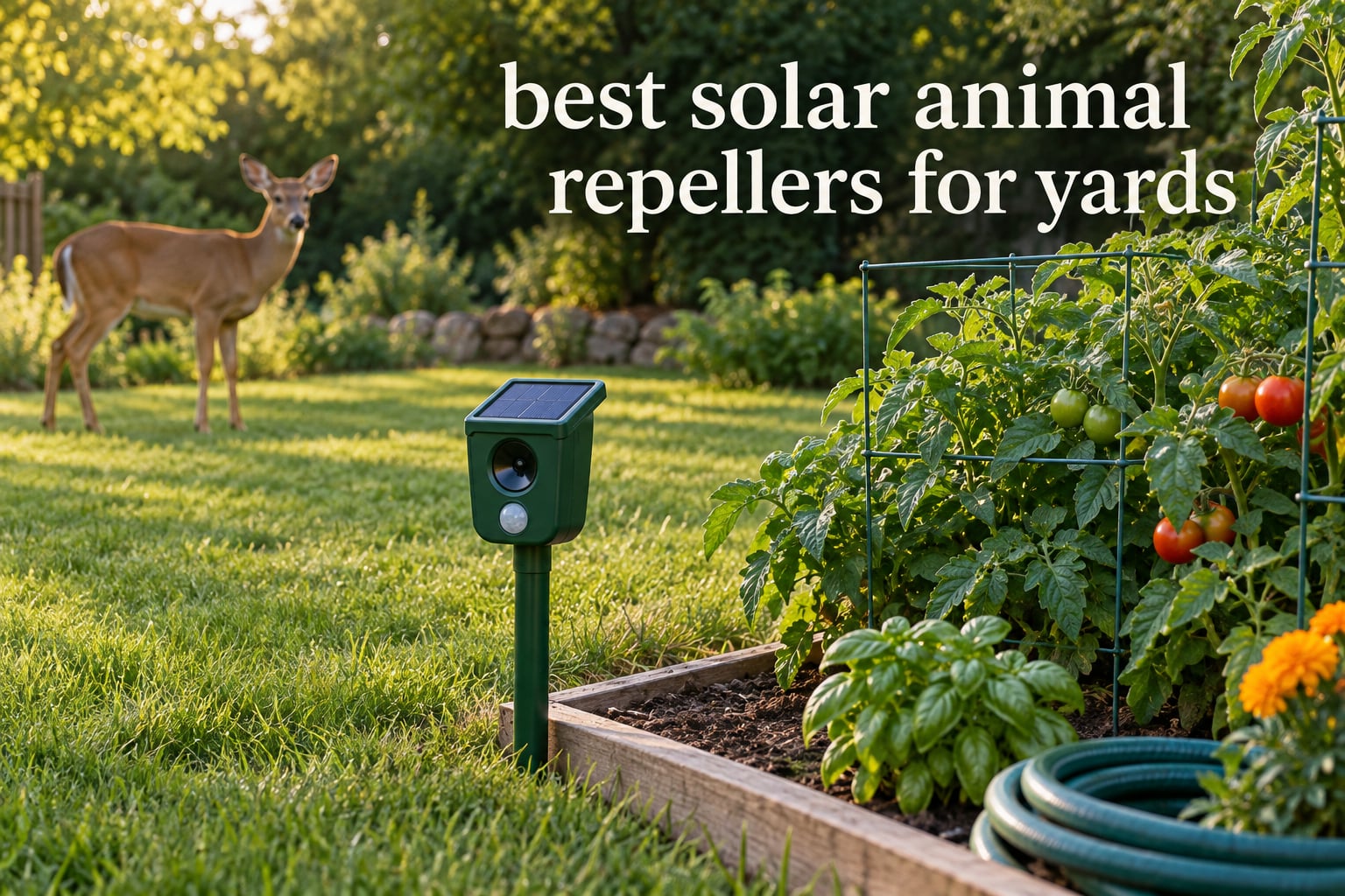 best solar animal repellers for yards