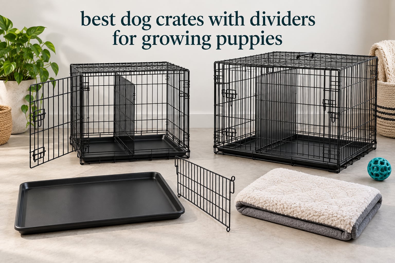 best dog crates with dividers for growing puppies