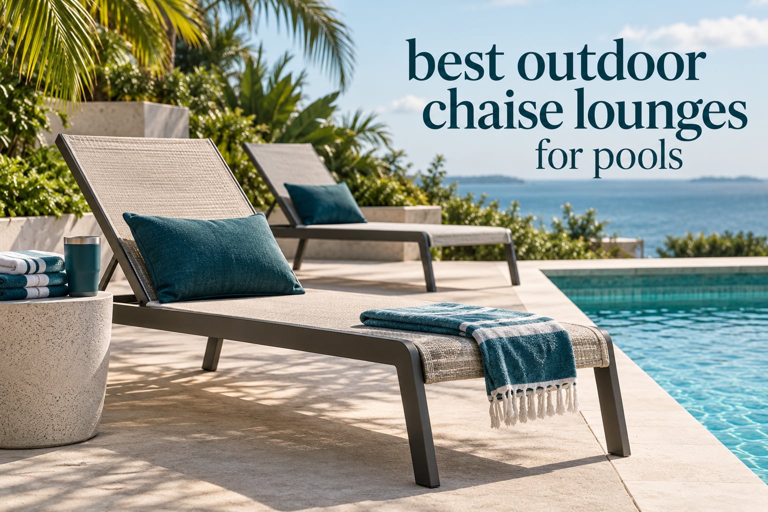 best outdoor chaise lounges for pools