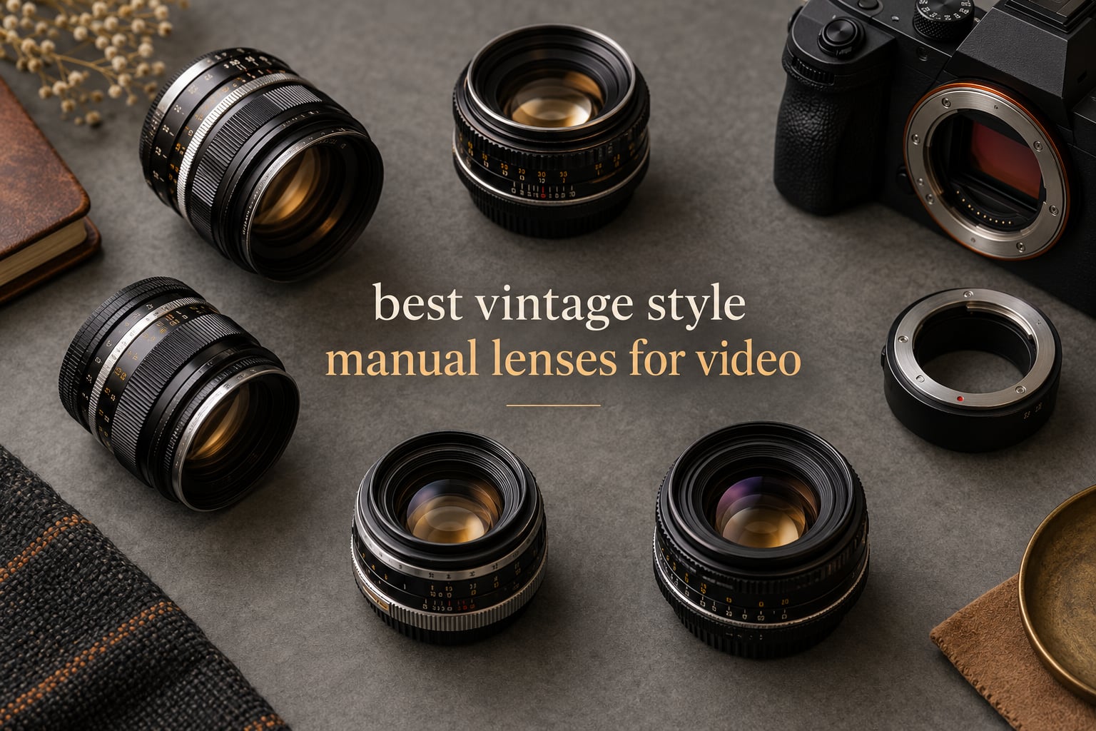 best vintage style manual lenses for video