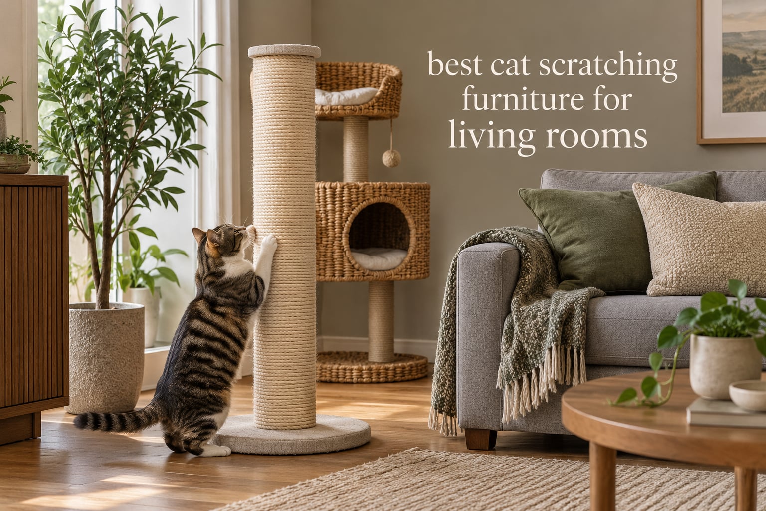 best cat scratching furniture for living rooms