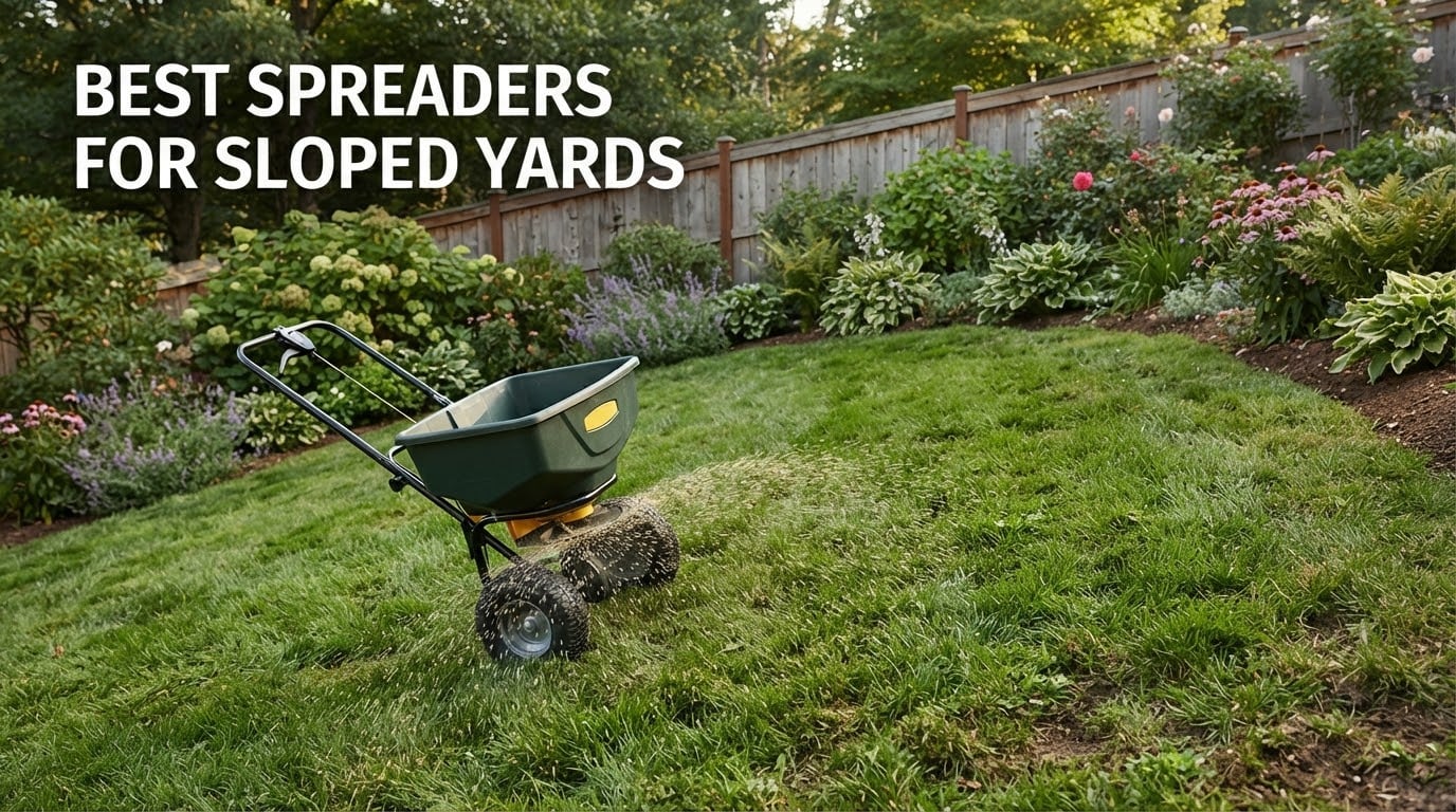 best spreaders for sloped yards