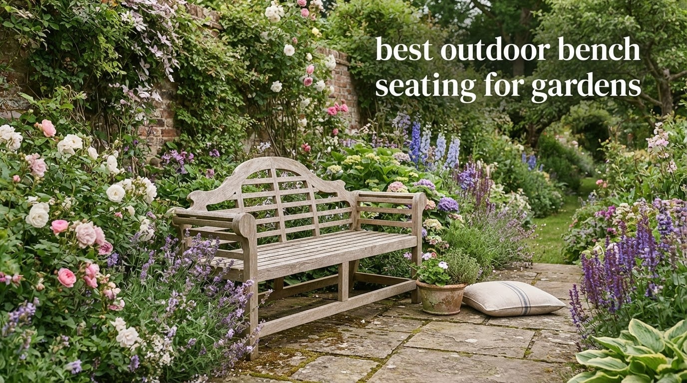 best outdoor bench seating for gardens