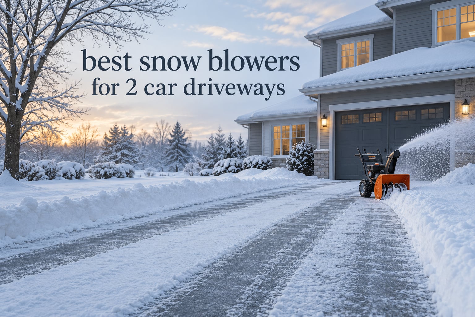 best snow blowers for 2 car driveways
