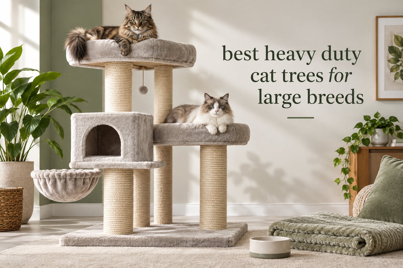 best heavy duty cat trees for large breeds