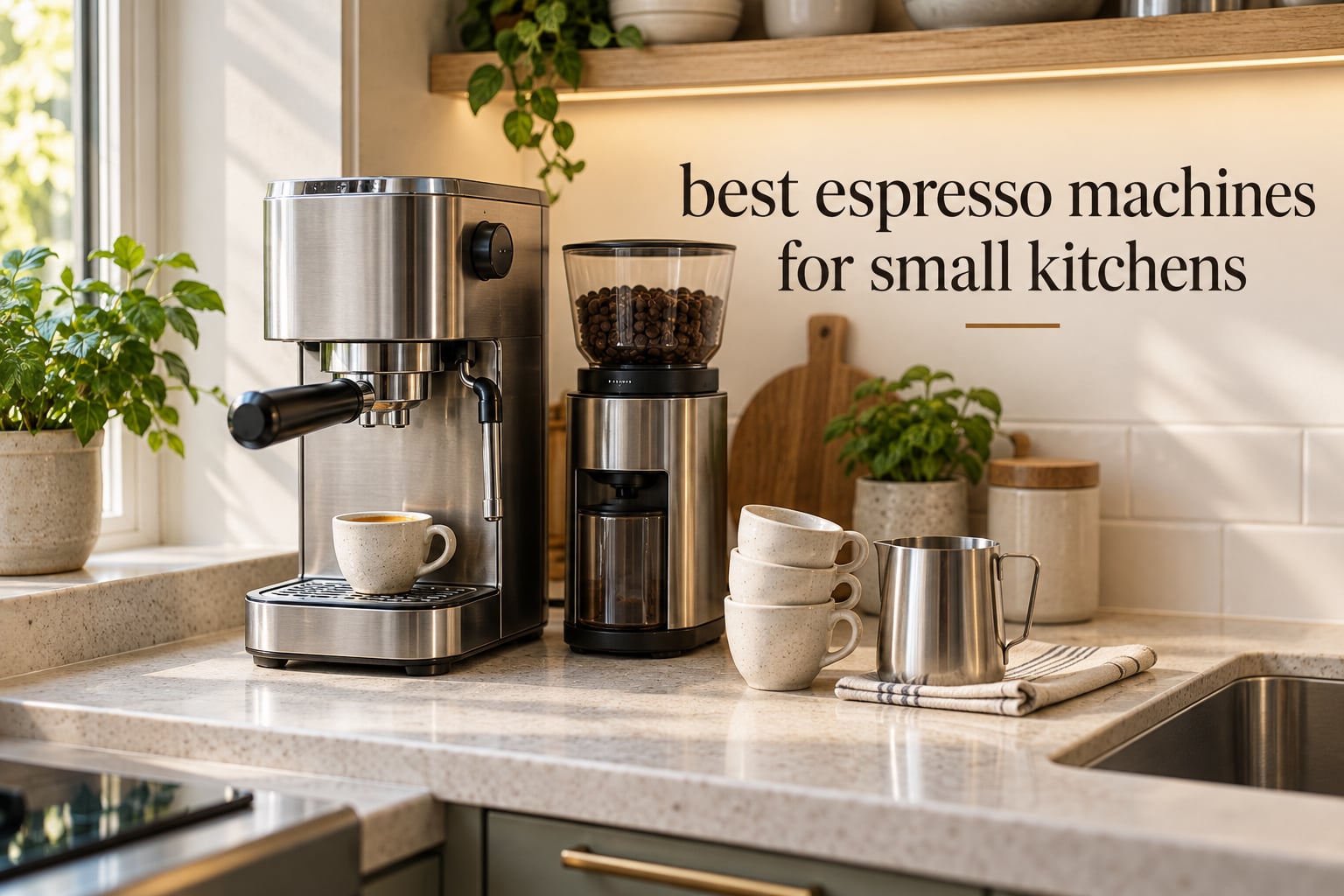 best espresso machines for small kitchens