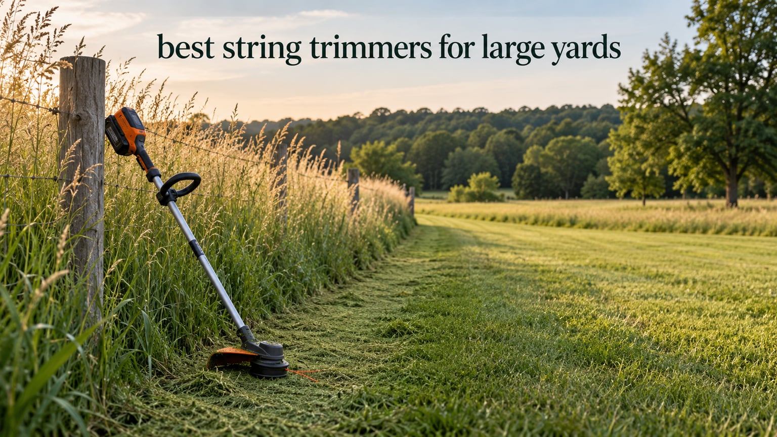 best string trimmers for large yards