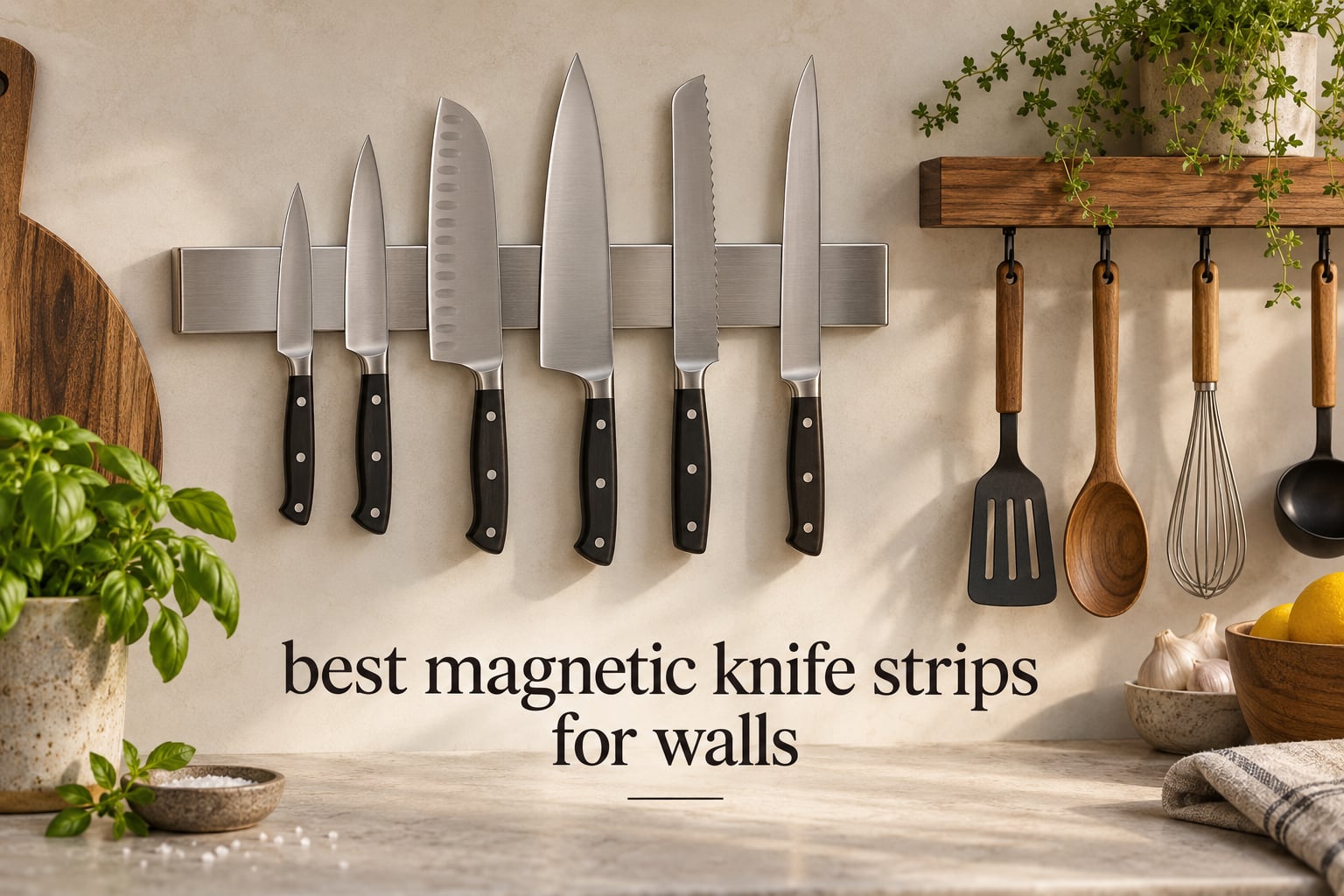 best magnetic knife strips for walls