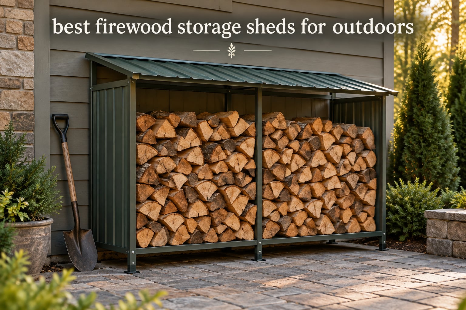 best firewood storage sheds for outdoors