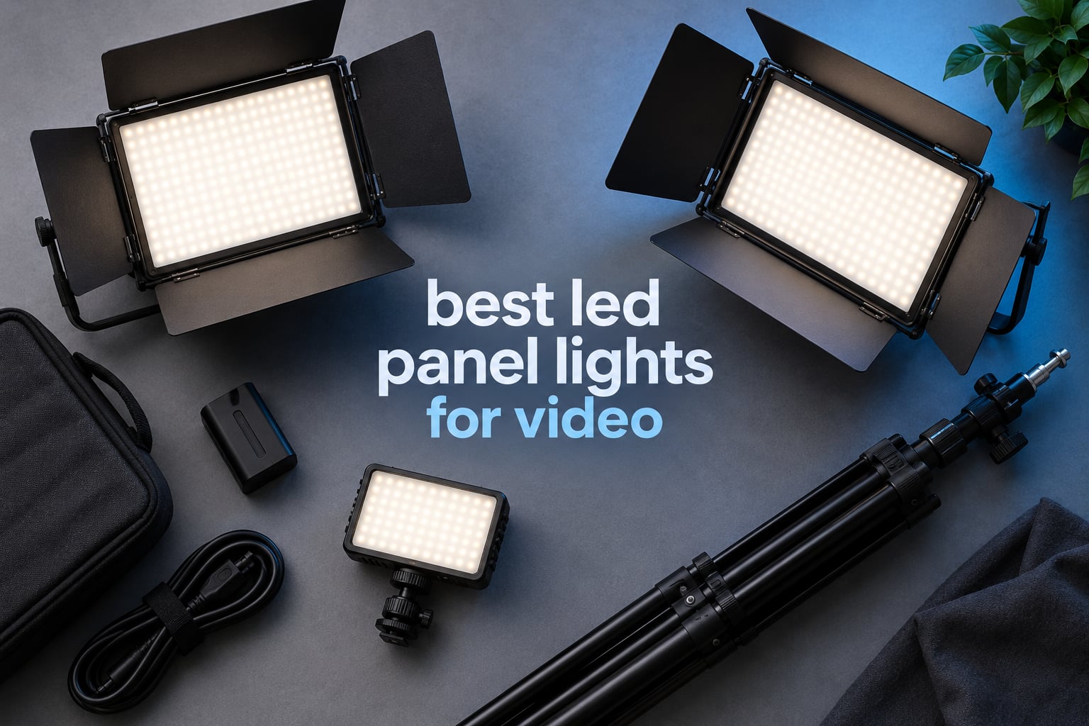best led panel lights for video