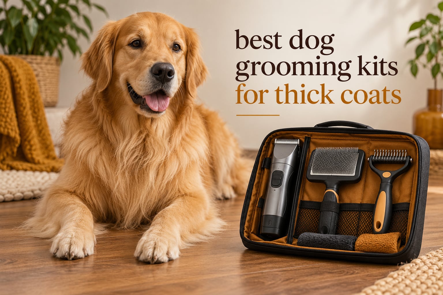 best dog grooming kits for thick coats