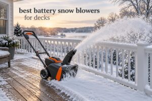best battery snow blowers for decks