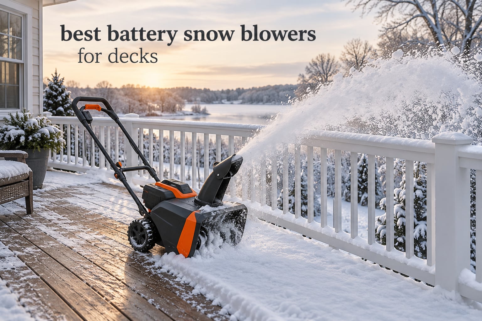 best battery snow blowers for decks