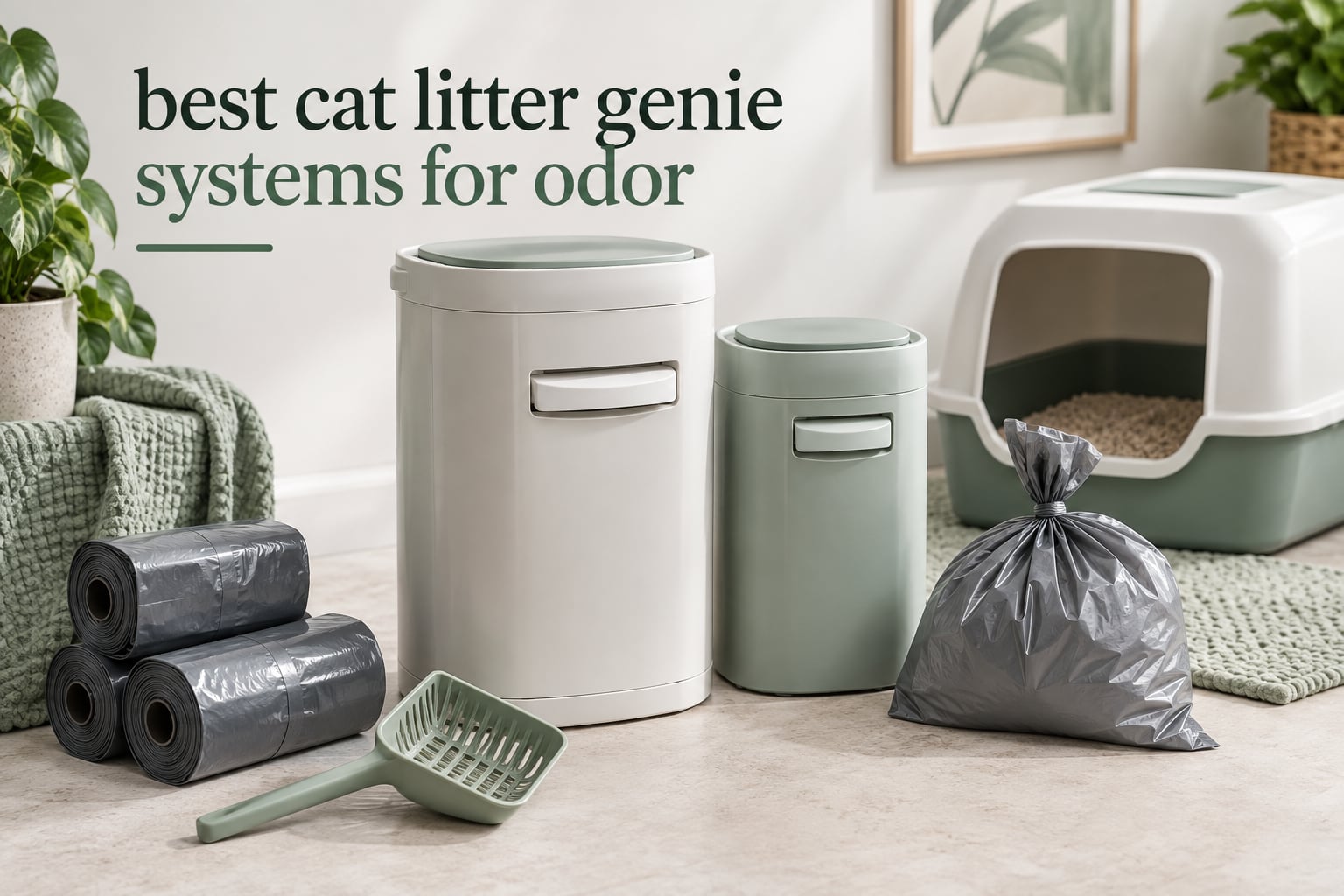 best cat litter genie systems for odor