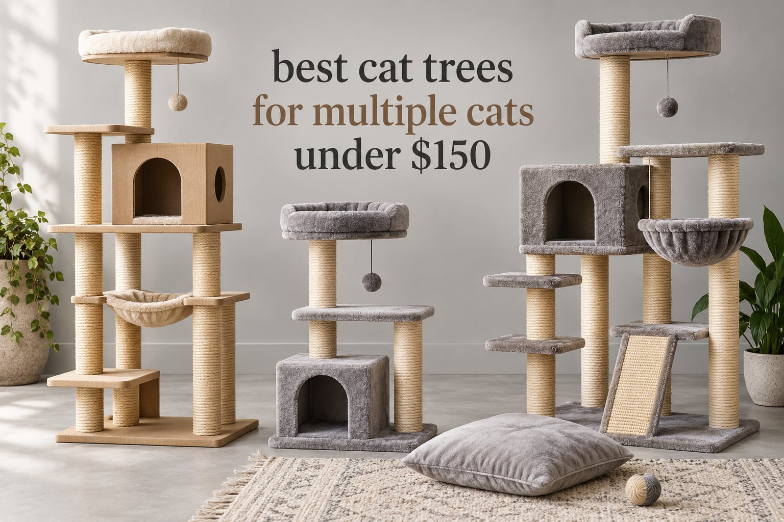 best cat trees for multiple cats under $150